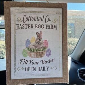 Cottontail Co. Easter Egg Farm Decorative Sign - Pastel Colors